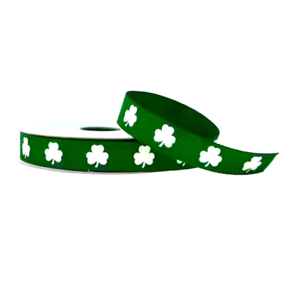 Grosgrain Shamrock Ribbon by Celebrate It® St. Patrick's Day 1/2 in x 9 ft